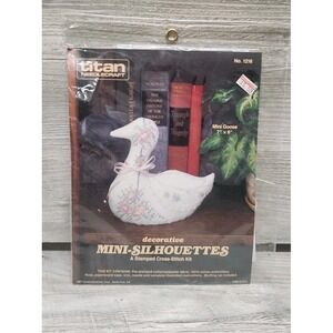Titan NeedleCraft GOOSE MINI SILHOUETTES STAMPED CROSS STITCH 1216 New Sealed B1